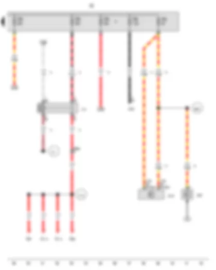 Wiring Diagram  VW AMAROK 2014 - Headlight main beam relay - Fuse holder B