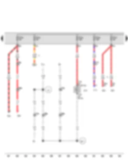 Wiring Diagram  VW AMAROK 2014 - Fuse 53 on fuse holder C - Fuse 54 on fuse holder C - Fuse 55 on fuse holder C - Fuse 56 on fuse holder C - Fuse 57 on fuse holder C