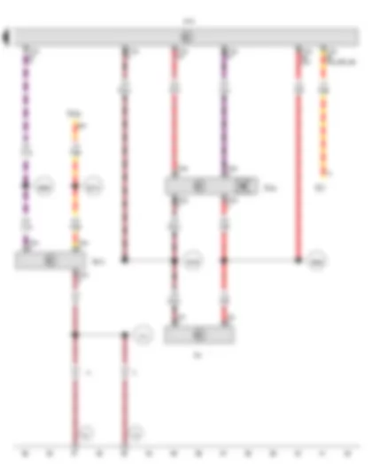 Wiring Diagram  VW AMAROK 2014 - Interior monitoring switch - Interior monitoring sensor - Onboard supply control unit
