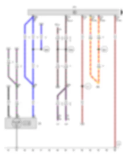 Wiring Diagram  VW AMAROK 2014 - Alternator with voltage regulator - Fuse 4 on fuse holder B - Fuse 19 on fuse holder C