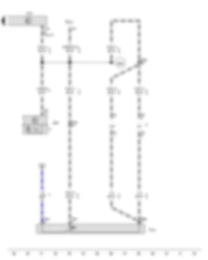 Wiring Diagram  VW AMAROK 2015 - Rear fog light cut-out contact switch - Onboard supply control unit - Rear fog light warning lamp - Rear left fog light bulb