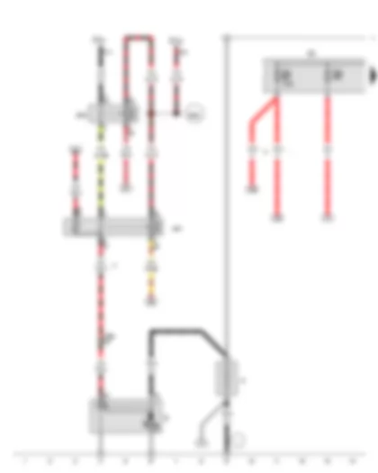 Wiring Diagram  VW AMAROK 2016 - Battery - Starter - Starter relay 1 - Starter relay 2 - Fuse holder A - Fuse 5 in fuse holder A