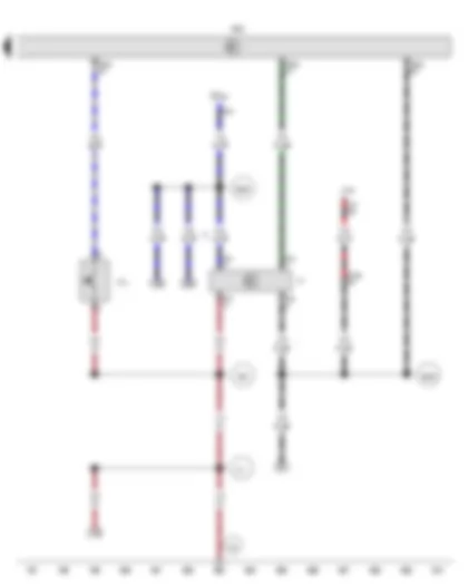 Wiring Diagram  VW AMAROK 2015 - Brake light switch - Clutch pedal switch for stop/start system - Engine control unit - Fuse 42 on fuse holder C