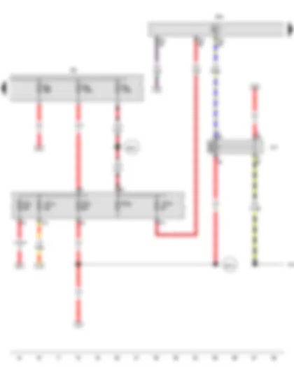 Wiring Diagram  VW AMAROK 2015 - Main relay - Engine control unit - Fuse 15 on fuse holder C - Fuse 57 on fuse holder C