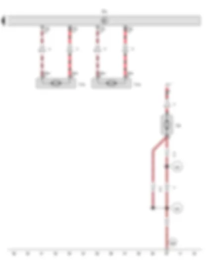 Wiring Diagram  VW AMAROK 2015 - Heater/heat output switch - Terminal 30 voltage supply relay - Circulation pump - Fresh air and air recirculation flap control motor