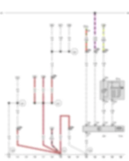 Wiring Diagram  VW AMAROK 2013 - Front passenger side window regulator button - Front passenger door control unit - Fuse 49 on fuse holder C - Front passenger side window regulator motor