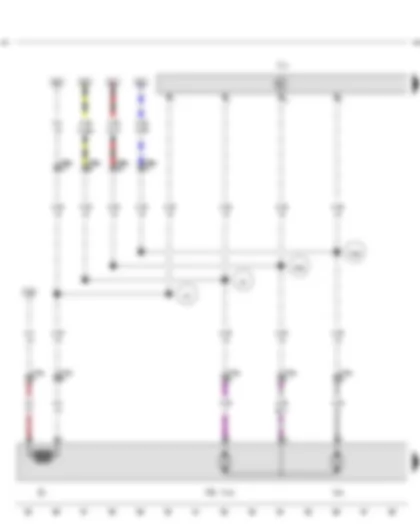 Wiring Diagram  VW AMAROK 2015 - Suppression filter - Front passenger side exterior mirror