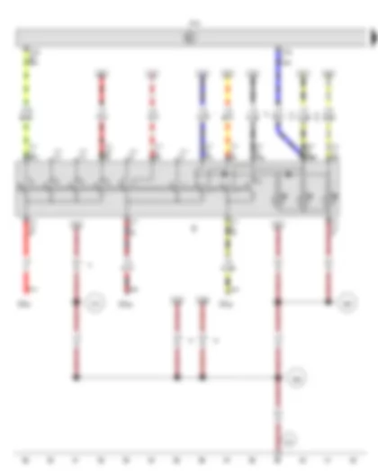 Wiring Diagram  VW AMAROK 2015 - Light switch - Onboard supply control unit