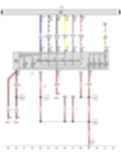 Wiring Diagram  VW AMAROK 2015 - Light switch - Onboard supply control unit