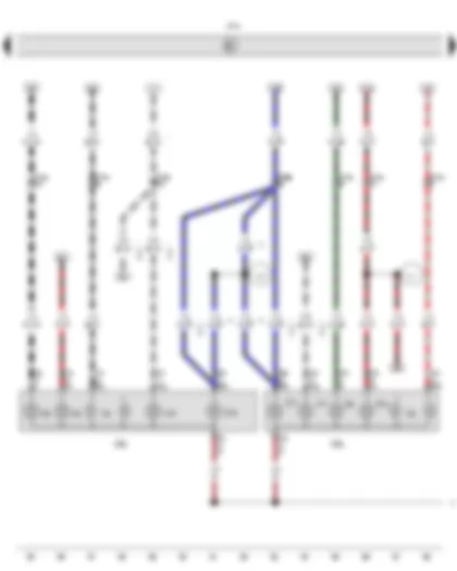 Wiring Diagram  VW AMAROK 2015 - Onboard supply control unit - Left tail light - Right tail light
