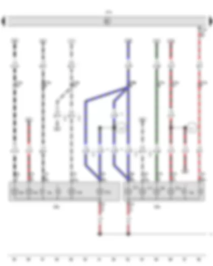 Wiring Diagram  VW AMAROK 2015 - Onboard supply control unit - Left tail light - Right tail light