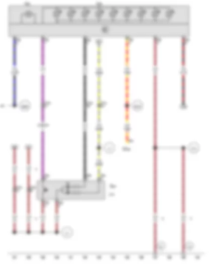 Wiring Diagram  VW AMAROK 2015 - Load area illumination switch - High-level brake light bulb - Load area illumination bulb