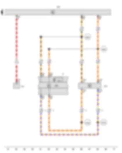 Wiring Diagram  VW AMAROK 2016 - Airbag control unit - Onboard supply control unit - Dash panel insert - Diagnostic connection