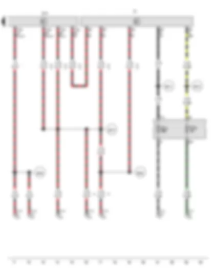 Wiring Diagram  VW AMAROK 2015 - Onboard supply control unit - Fuse 31 on fuse holder C - Fuse 52 on fuse holder C
