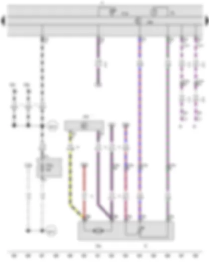 Wiring Diagram  VW AMAROK 2015 - Fuel gauge - Fuel pump - Fuel pump control unit - Dash panel insert - Reserve fuel warning lamp - Radio