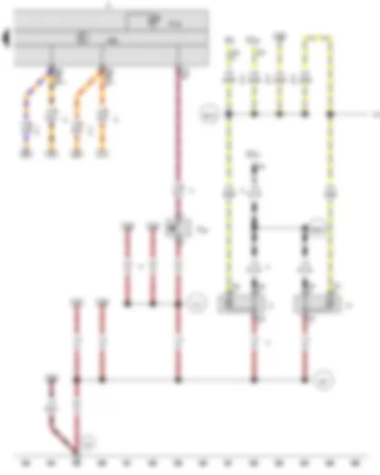 Wiring Diagram  VW AMAROK 2015 - Parking brake contact switch - Dash panel insert - Electric socket - Cigarette lighter