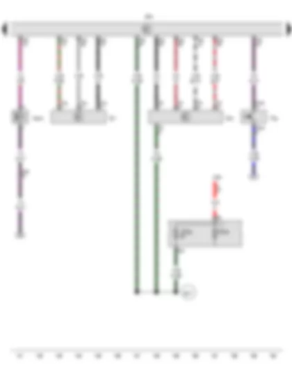 Wiring Diagram  VW AMAROK 2016 - Clutch pedal switch - Air mass meter - Intake manifold pressure sender - Terminal 15 voltage supply relay - Engine control unit - Fuel pressure regulating valve - Fuse 38 on fuse holder C