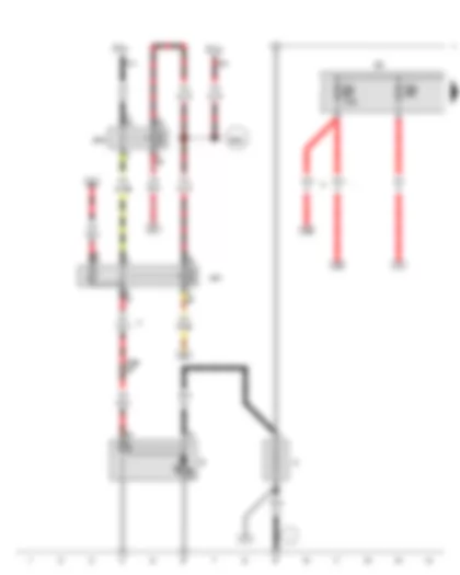 Wiring Diagram  VW AMAROK 2016 - Battery - Starter - Starter relay 1 - Starter relay 2 - Fuse holder A - Fuse 5 in fuse holder A