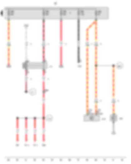 Wiring Diagram  VW AMAROK 2015 - Headlight main beam relay - Fuse holder B