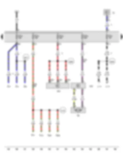 Wiring Diagram  VW AMAROK 2015 - Fuse 21 on fuse holder C - Fuse 32 on fuse holder C - Fuse 33 on fuse holder C - Fuse 34 on fuse holder C