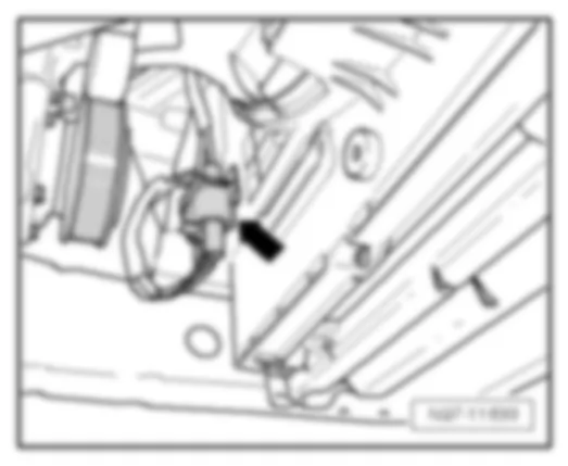 VW AMAROK 2015 Coupling station in engine compartment, front left, on the radiator hood