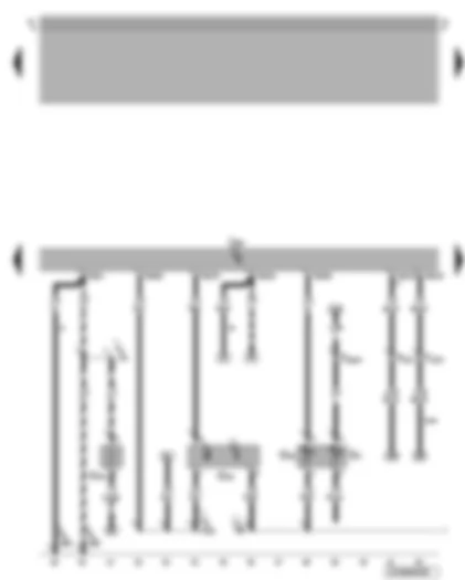 Wiring Diagram  VW BORA 1998 - Simos control unit - crankcase breather heater element - coolant temperature sender - Hall sender