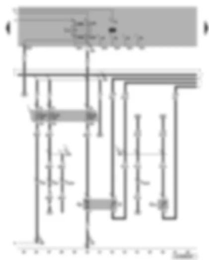 Wiring Diagram  VW BORA 1999 - Fuel pump - fuel gauge sender - coolant shortage indicator sender