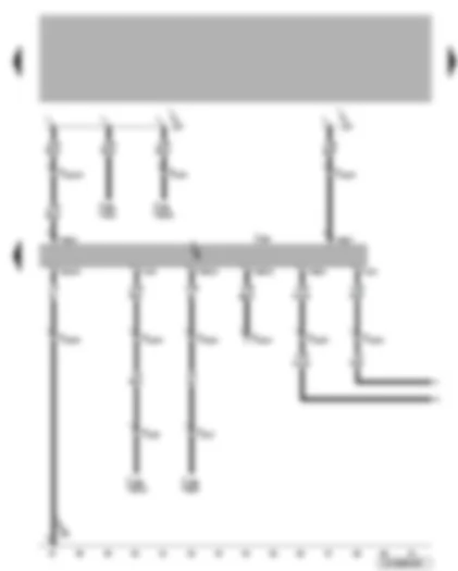 Wiring Diagram  VW BORA 1998 - Climatronic control unit
