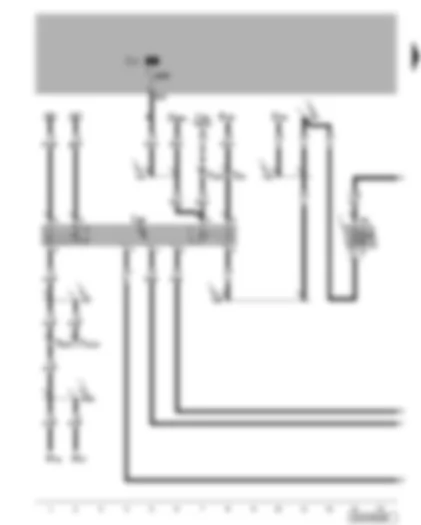 Wiring Diagram  VW BORA 1998 - Starter inhibitor and reversing light relay