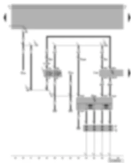 Wiring Diagram  VW BORA 1999 - Motronic control unit - ignition system