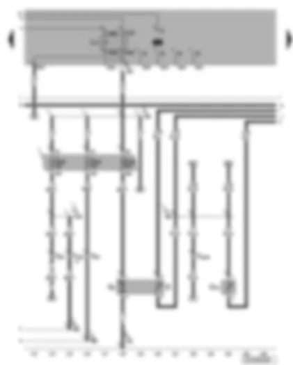 Wiring Diagram  VW BORA 1999 - Fuel pump - fuel gauge sender - coolant shortage indicator sender