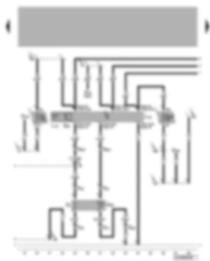 Wiring Diagram  VW BORA 1999 - Heated driver seat control unit - temperature sensor - heated driver seat