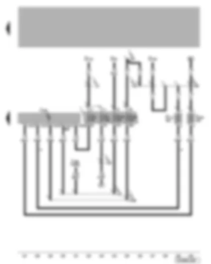 Wiring Diagram  VW BORA 1999 - Central locking and anti-theft alarm system control unit