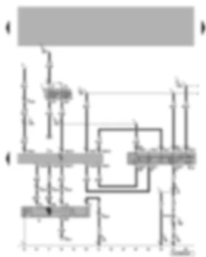 Wiring Diagram  VW BORA 1999 - Automatic intermittent wash/wipe relay - intermittent wiper switch - wiper motor