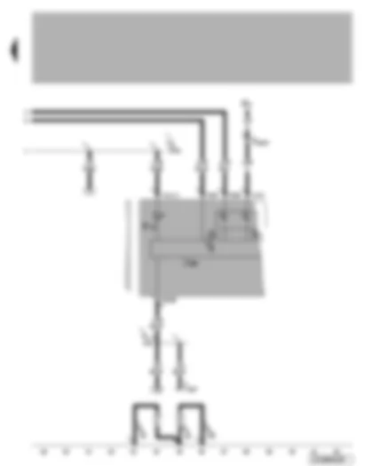 Wiring Diagram  VW BORA 1999 - Dash panel insert - handbrake warning lamp - fuel gauge - coolant temperature gauge