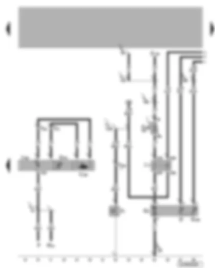 Электросхемa  VW BORA 1999 - Блок управления полного привода - датчик температуры в гидросистеме - исполнительный электродвигатель регулирования давления масла - топливный насос - реле топливного насоса - датчик уровня топлива - датчик давления масла