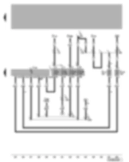 Wiring Diagram  VW BORA 1998 - Convenience system central control unit