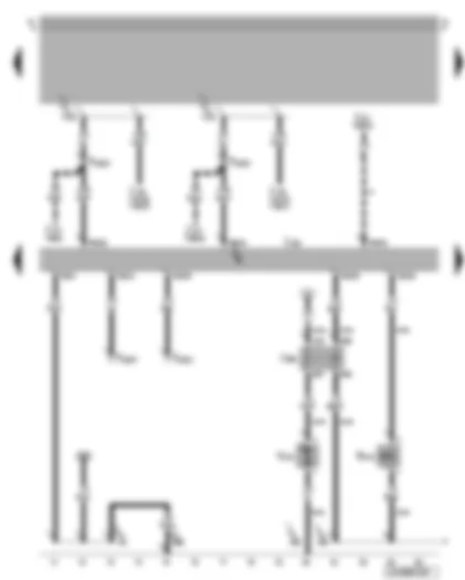 Wiring Diagram  VW BORA 1999 - Motronic control unit - secondary air pump
