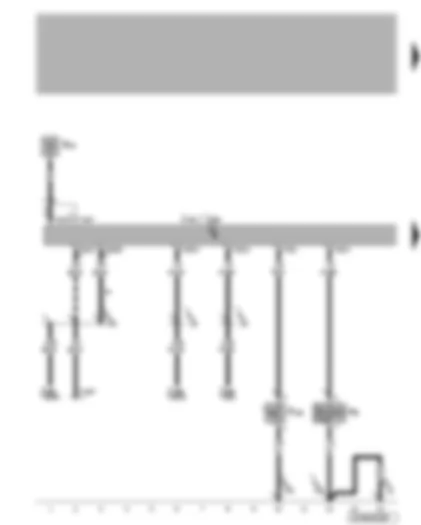 Wiring Diagram  VW BORA 1999 - Convenience system central control unit - anti-theft alarm system