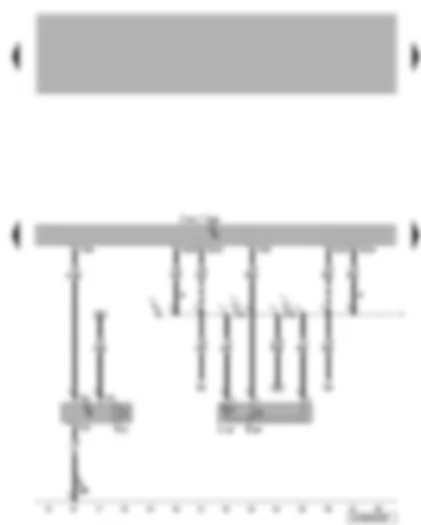 Wiring Diagram  VW BORA 1999 - Convenience system central control unit - interior monitor deactivation switch - alarm horn