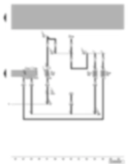 Wiring Diagram  VW BORA 1999 - Convenience system central control unit