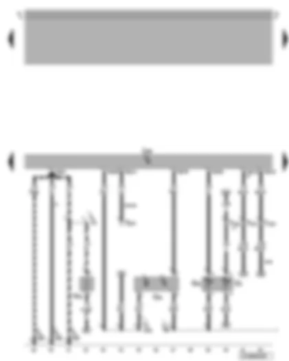 Wiring Diagram  VW BORA 1999 - 4CV injection system control unit - crankcase breather heater element - coolant temperature sender - Hall sender