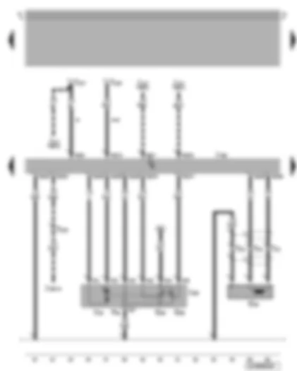 Wiring Diagram  VW BORA 1999 - 4CV injection system control unit - throttle valve module - engine speed sender