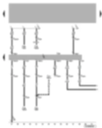 Wiring Diagram  VW BORA 1999 - Climatronic control unit