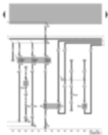 Wiring Diagram  VW BORA 2002 - Crankcase breather heater element - fuel pump - fuel gauge sender - coolant shortage indicator sender