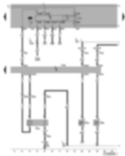 Wiring Diagram  VW BORA 2001 - 4avant and 4CV injection system control unit - lambda probe - activated charcoal filter system solenoid valve - exhaust gas recirculation valve - fuel pump relay