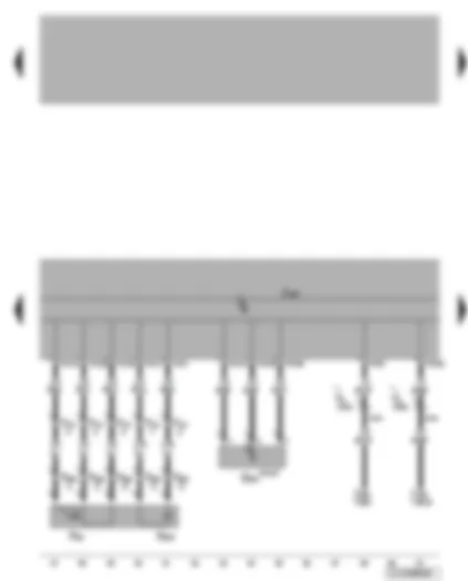 Wiring Diagram  VW BORA 2000 - ABS control unit with EDL/ ASR/ ESP - longitudinal acceleration sender - brake pressure solenoid valve - brake pressure solenoid trip switch