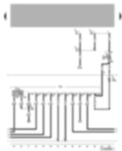 Wiring Diagram  VW BORA 2001 - Trailer socket - rear fog light switch-off