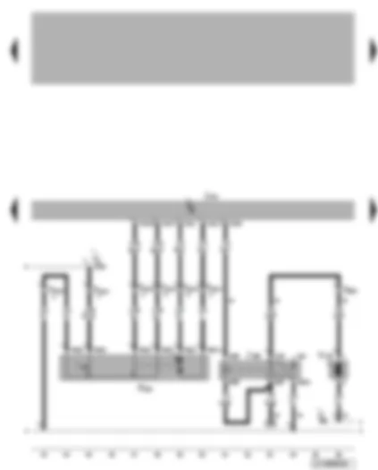 Wiring Diagram  VW BORA 2000 - Central locking and anti-theft alarm system control unit - rear right central locking lock unit - rear lid remote release relay - rear lid release motor