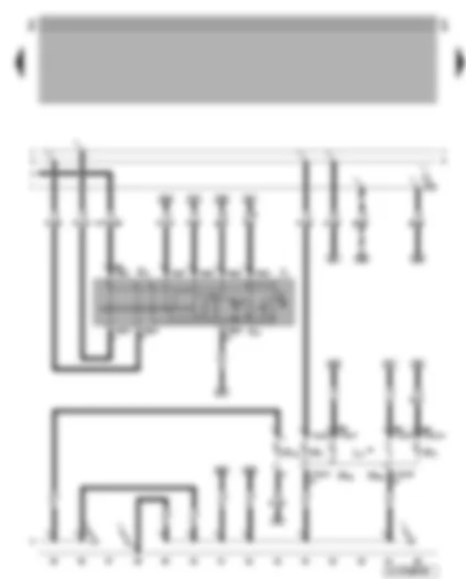 Wiring Diagram  VW BORA 2003 - Hazard warning light switch - turn signal relay - front right headlight - front right turn signal